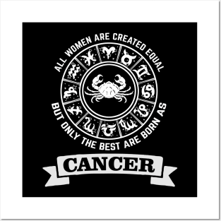 Best women are born as cancer - Zodiac Sign Posters and Art